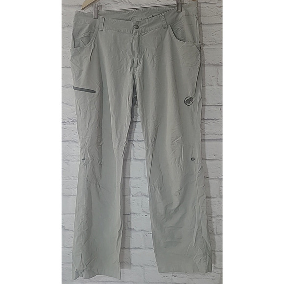 Mammut Outdoor Hiking Pants Men's Size 38 US Gray Pockets Wind Resistant - Picture 1 of 9